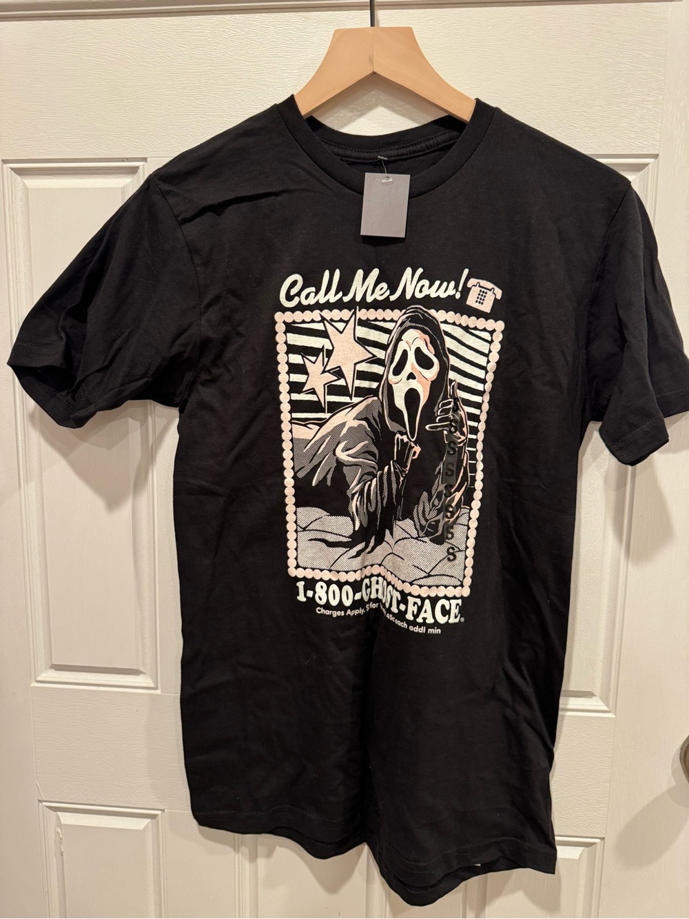Call Me Now! Graphic Tee — Men's Black Short Sleeve Shirt